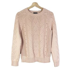 J. Crew peach Pink Crew Neck Sweater